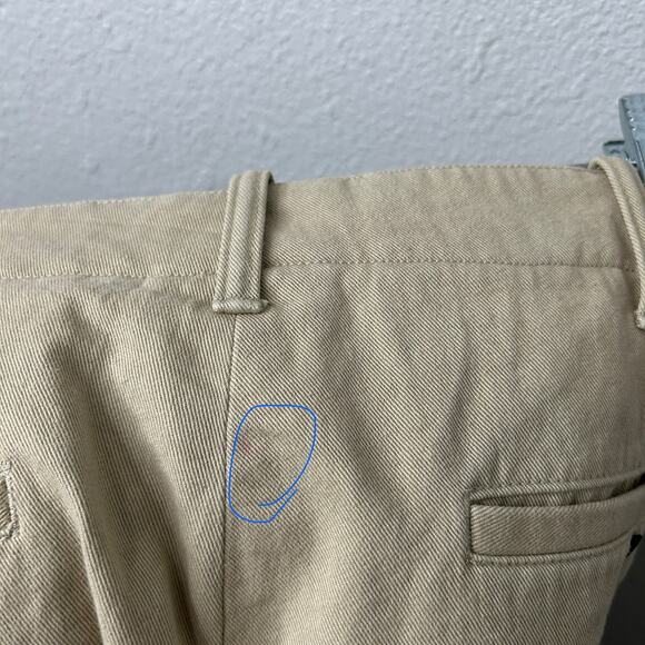 AYR The Pal Pleated Twill Pants Men’s 33x32 Khaki Relaxed Fit Straight Leg - Picture 9 of 12